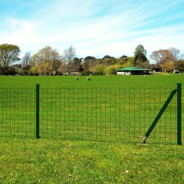 vidaXL Euro hek 10x0,8 m staal groen