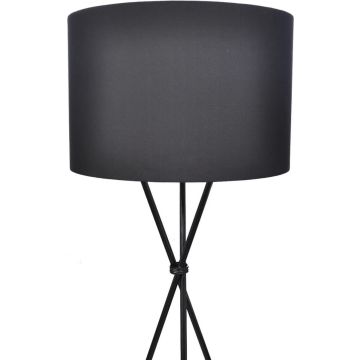 VidaXL Vloerlamp - Hoge Standaard - zwart