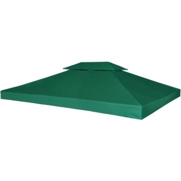 vidaXL Vervangend tentdoek prieel 310 g/m² 3x4 m groen