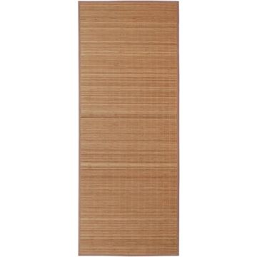 vidaXL Rechthoekige bamboe mat 80 x 300 cm (Bruin)