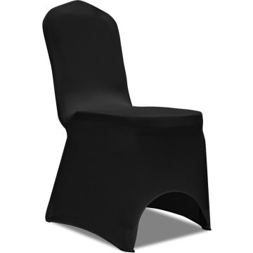 vidaXL Hoes voor stoelen 50 stuks (zwart)