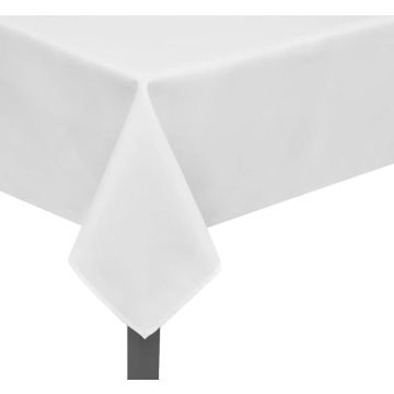 vidaXL Tafelkleden wit 5 stuks 100 x 100 cm