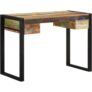 vidaXL Bureau massief gerecycled hout