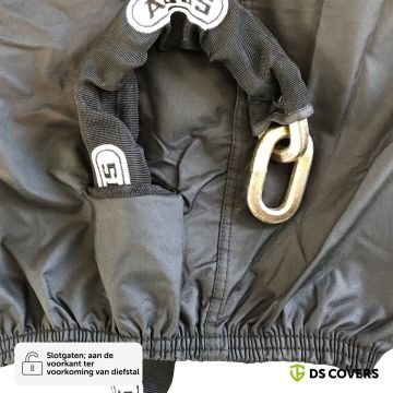CUP scooterhoes van DS COVERS – Outdoor – Waterdicht – UV bescherming – 300D Oxford – zonder windscherm– Incl. Opbergzak – Maat M