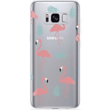 Galaxy S8 Hoesje Flamingo Pattern