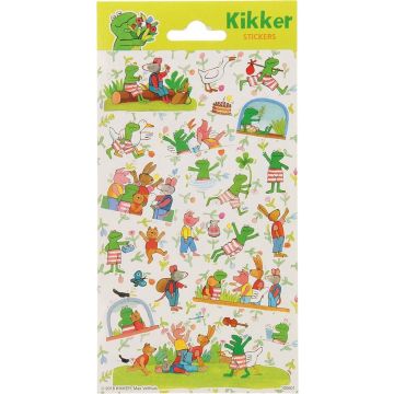 Funny Products Stickervel Kikker &amp; Vriendjes Junior Papier 25 Stuks