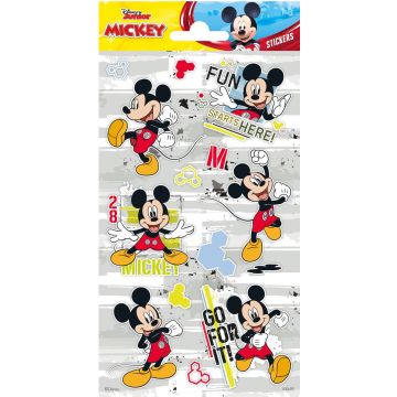 Funny Products Stickers Mickey Mouse 20 X 10 Cm Papier 13 Stuks