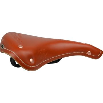 Selle Monte Grappa Oxford Club Sport - Fietszadel - Leer - Cognac / Lichtbruin