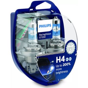 Philips Reservelampen Auto H4 Racing 55/60w 12v 2 Stuks
