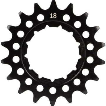 KMC kettingwiel Rohloff 1/8 inch 18T Staal zwart