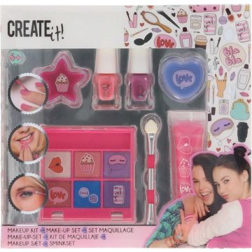 Create it! Make-up set Roze/Lila