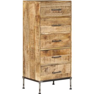 vidaXL Ladekast 45x35x106 cm massief mangohout