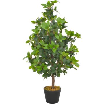 vidaXL Kunstplant met pot laurierboom 90 cm groen