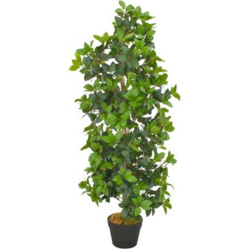 vidaXL Kunstplant met pot laurierboom 120 cm groen