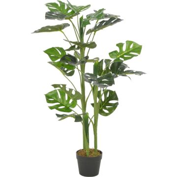 vidaXL Kunstplant met pot monstera 100 cm groen