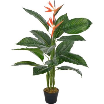 vidaXL Kunstplant met pot strelitzia 100 cm rood