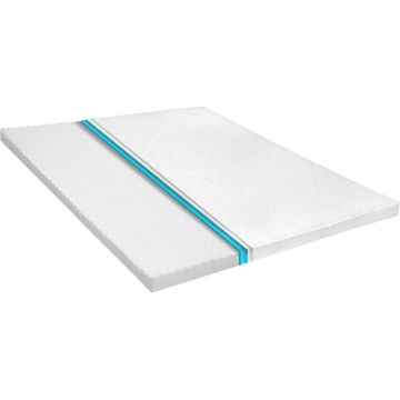 vidaXL Topmatras ei-profiel 6 cm koudschuim 160x200 cm