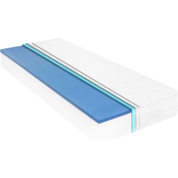 vidaXL Matras 18 cm visco-traagschuim 90x200 cm