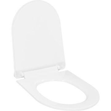 vidaXL Toiletbril soft-close met quick-release ontwerp wit