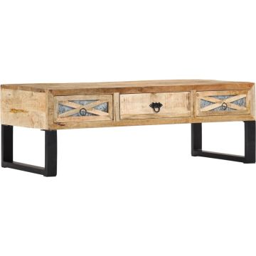 vidaXL Salontafel 110x50x38 cm massief mangohout