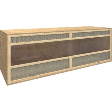 vidaXL Terrarium 144x46x48 cm bewerkt hout