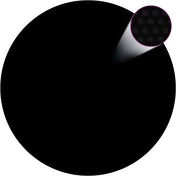 vidaXL Zwembadhoes 455 cm PE zwart