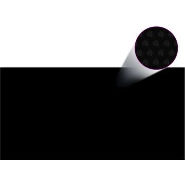 vidaXL Zwembadhoes 488x244 cm PE zwart