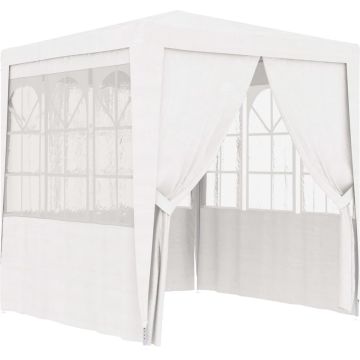 vidaXL Partytent met zijwanden professioneel 90 g/m² 2x2 m wit