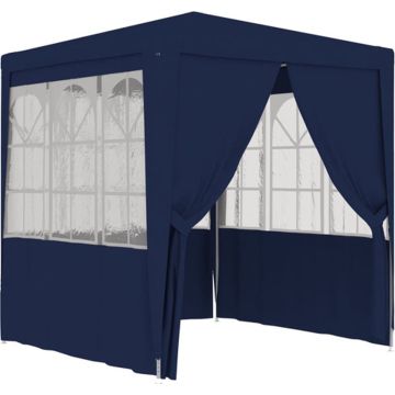 vidaXL Partytent met zijwanden professioneel 90 g/m² 2x2 m blauw