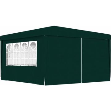 vidaXL Partytent met zijwanden professioneel 90 g/m² 4x4 m groen