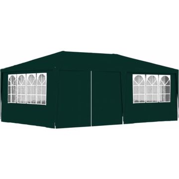 vidaXL Partytent met zijwanden professioneel 90 g/m² 4x6 m groen