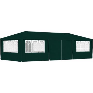 vidaXL Partytent met zijwanden professioneel 90 g/m² 4x9 m groen