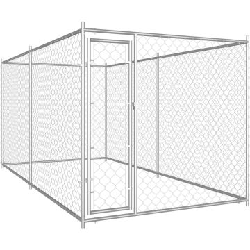 vidaXL Hondenkennel voor buiten 382x192x185 cm