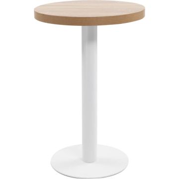 vidaXL Bistrotafel 50 cm MDF lichtbruin