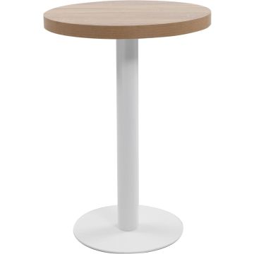 vidaXL Bistrotafel 60 cm MDF lichtbruin