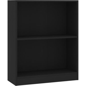 vidaXL Boekenkast 60x24x74,5 cm bewerkt hout zwart