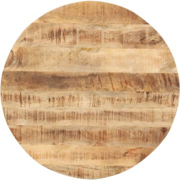 vidaXL Tafelblad rond 15-16 mm 60 cm massief mangohout