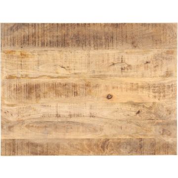 vidaXL Tafelblad 25-27 mm 80x60 cm massief mangohout