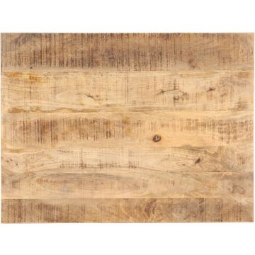 vidaXL Tafelblad 25-27 mm 90x70 cm massief mangohout