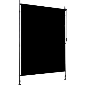 vidaXL Rolgordijn voor buiten 150x270 cm antraciet