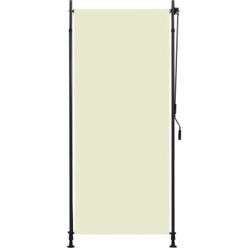 vidaXL Rolgordijn voor buiten 100x270 cm crème