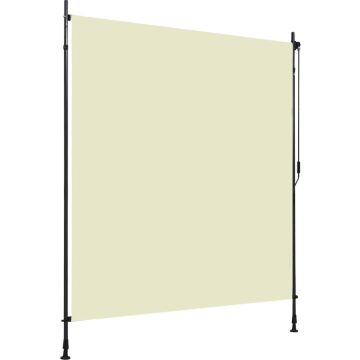 vidaXL Rolgordijn voor buiten 200x270 cm crème