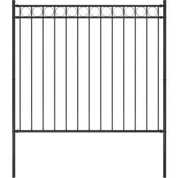 vidaXL Tuinhek 1,7x1,5 m staal zwart