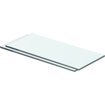 vidaXL Schappen 2 st 40x12 cm glas transparant