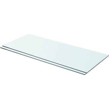 vidaXL Schappen 2 st 70x30 cm glas transparant