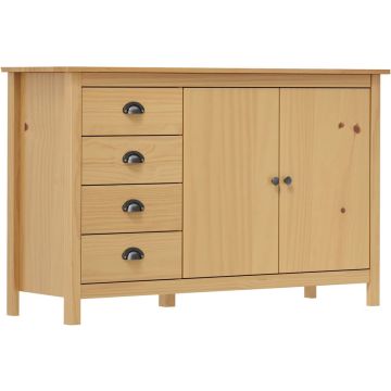 vidaXL-Dressoir-Hill-130x40x80-cm-massief-grenenhout-honingbruin