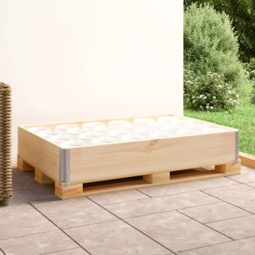 vidaXL Palletopzetrand 80x120 cm massief grenenhout