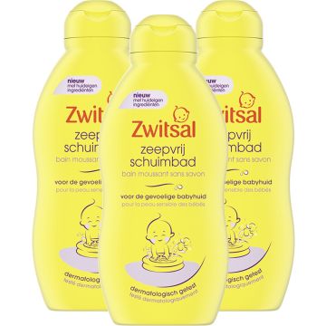 Zwitsal - Zeepvrij Schuimbad - 3 x 200 ml