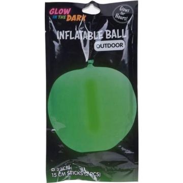 Free And Easy Ballon Glow In The Dark 23 Cm Latex Groen 3-delig