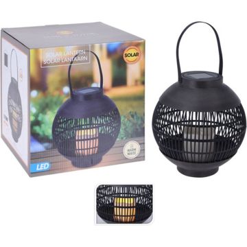 Home&amp;Styling Solar lantaarn LED 23 cm - basket